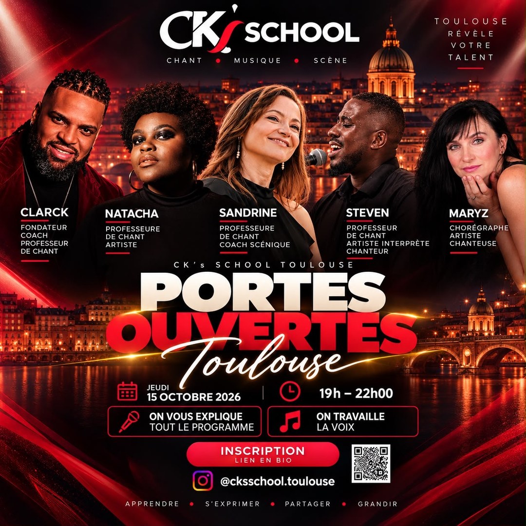 Affiche des portes ouvertes de CK's SCHOOL Toulouse, Jeudi 15 octobre